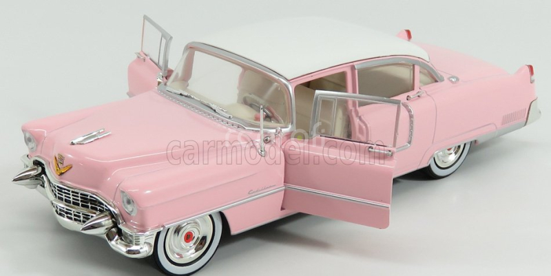 Greenlight Cadillac Fleetwood Series 60 1955 - Personal Car Elvis Presley 1:24 Růžová Bílá