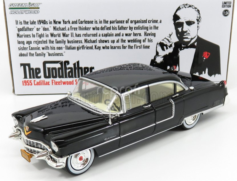 Greenlight Cadillac Fleetwood Series 60 Special 1955 - Il Padrino - The Godfather 1972 1:24 Black