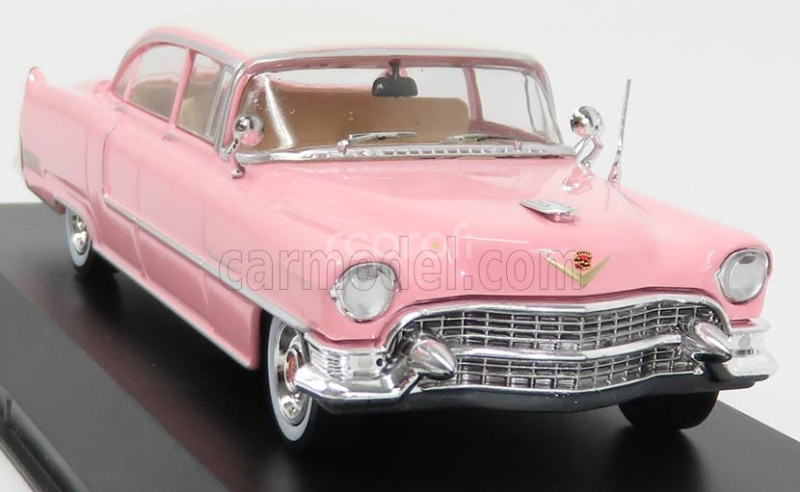 Greenlight Cadillac Fleetwood Series 60 With Figure 1955 - Personal Car Elvis Presley 1:43 Růžová Bílá