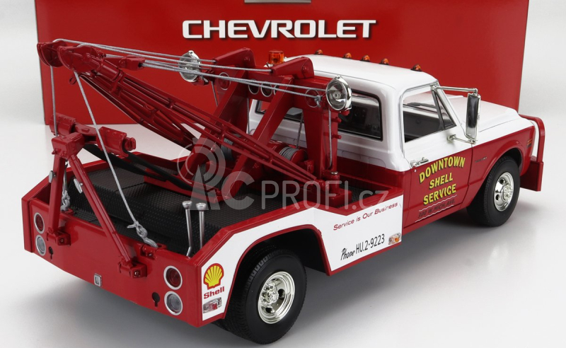Greenlight Chevrolet C-30 Truck 1972 Odtahový vůz 1:18, bílá