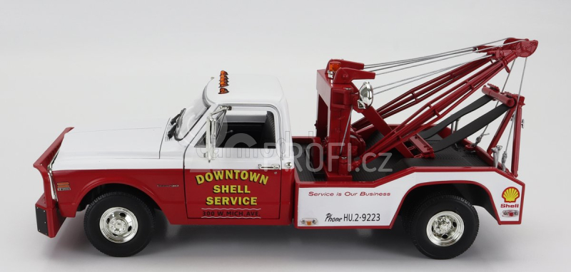 Greenlight Chevrolet C-30 Truck 1972 Odtahový vůz 1:18, bílá