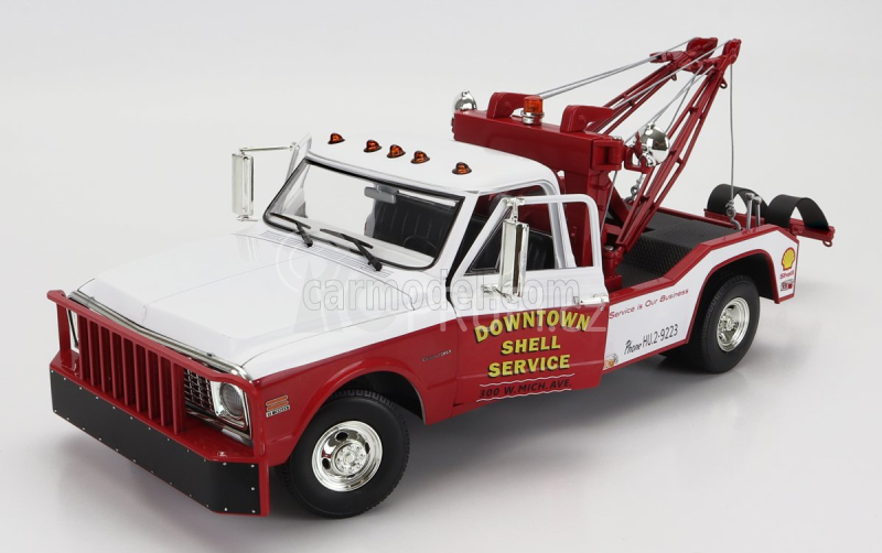 Greenlight Chevrolet C-30 Truck 1972 Odtahový vůz 1:18, bílá