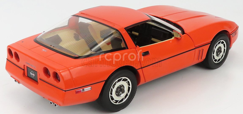 Greenlight Chevrolet Corvette C4 1984 - Jim Gillmore & A.j. Foyt Limited Edition 1:18 Hugger Orange