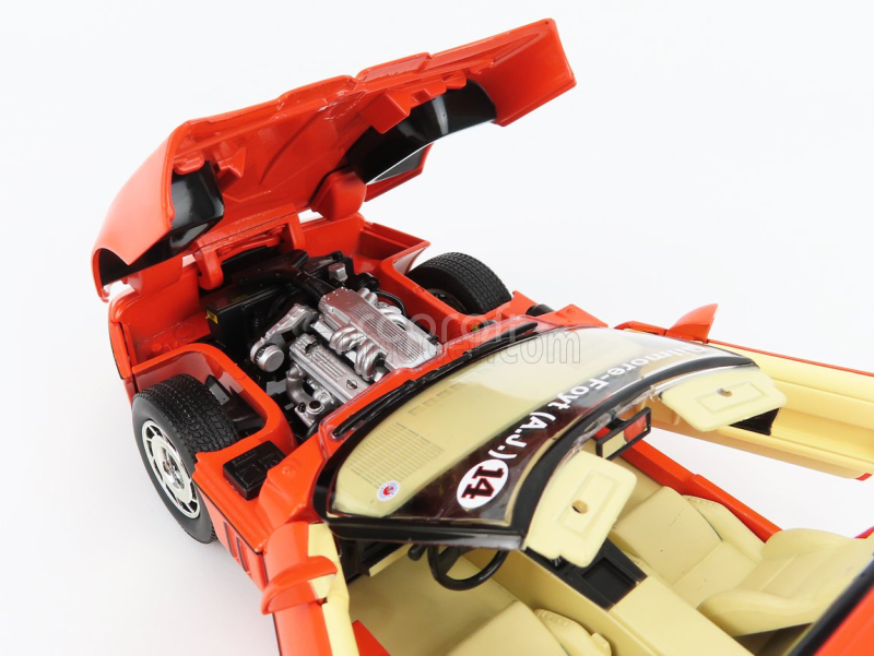 Greenlight Chevrolet Corvette C4 1984 - Jim Gillmore & A.j. Foyt Limited Edition 1:18 Hugger Orange