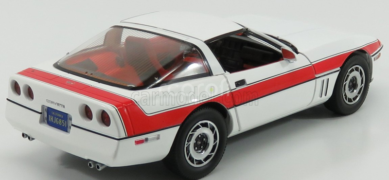 Greenlight Chevrolet Corvette C4 The A-team 1984 1:18 Bílá Červená