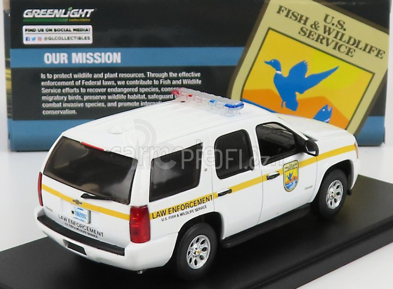 Greenlight Chevrolet Tahoe Police U.s. Fish & Wildlife Service 2012 1:43 Bílá