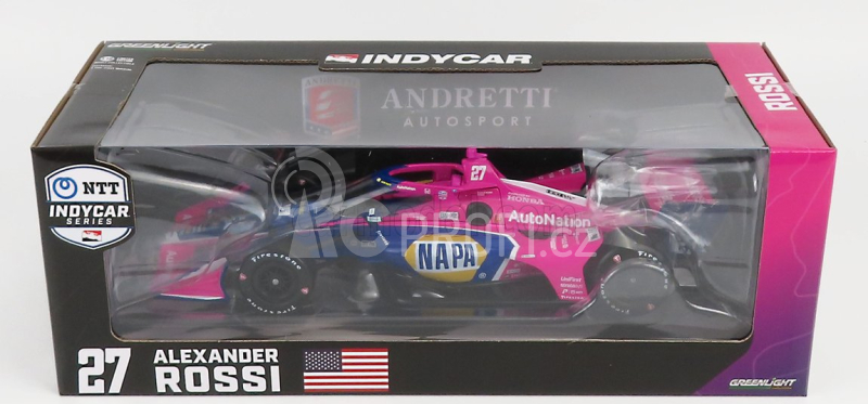 Greenlight Chevrolet Team Andretti Autosport N 27 1:18, růžovomodrá