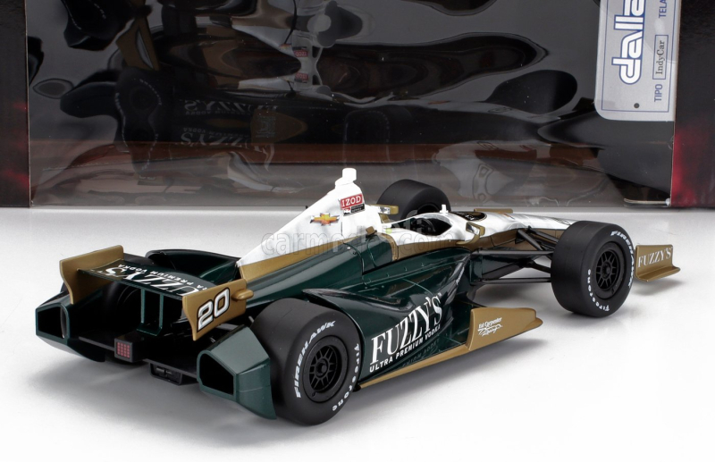 Greenlight Chevrolet Team Ed Carpenter Fuzzy's Vodka Racing N 20 Indianapolis Indy 500 Indycar Series 2012 Ed Carpenter 1:18 Zelené Bílé Zlato