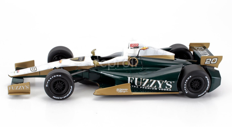 Greenlight Chevrolet Team Ed Carpenter Fuzzy's Vodka Racing N 20 Indianapolis Indy 500 Indycar Series 2012 Ed Carpenter 1:18 Zelené Bílé Zlato