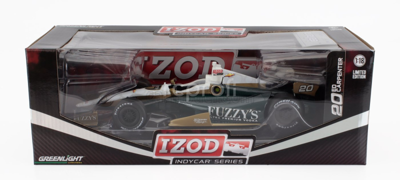 Greenlight Chevrolet Team Ed Carpenter Fuzzy's Vodka Racing N 20 Indianapolis Indy 500 Indycar Series 2012 Ed Carpenter 1:18 Zelené Bílé Zlato