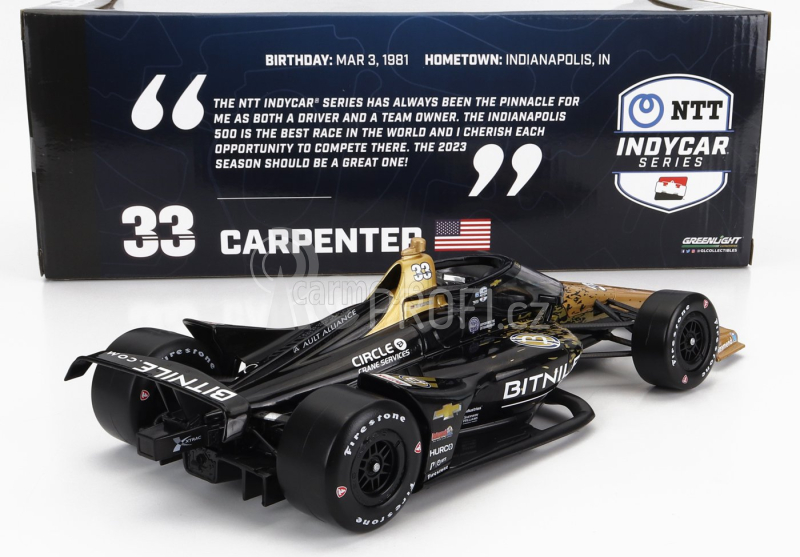 Greenlight Chevrolet Team Ed Carpenter Racing N 33 1:18, černozlatá