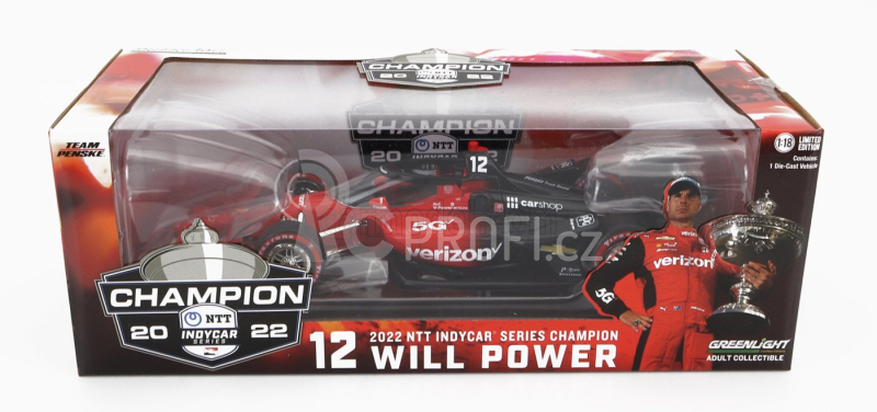 Greenlight Chevrolet Team Penske N 12 1:18, červená