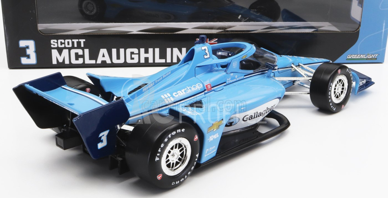 Greenlight Chevrolet Team Penske N 3 1:18, světle modrá