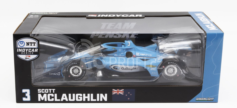 Greenlight Chevrolet Team Penske N 3 1:18, světle modrá