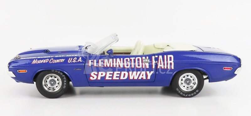 Greenlight Dodge Challenger Cabriolet Open Flemington Fair Speedway 1971 1:18
