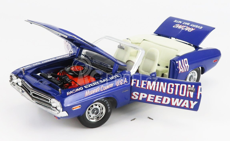 Greenlight Dodge Challenger Cabriolet Open Flemington Fair Speedway 1971 1:18