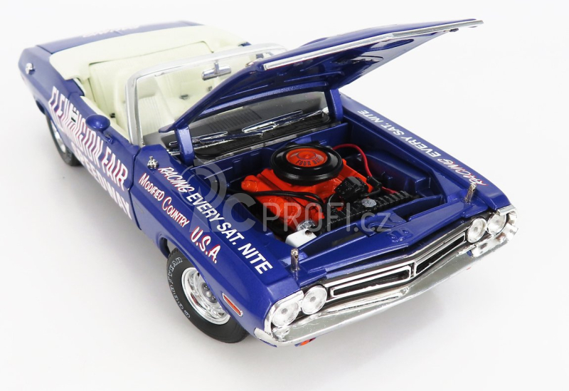 Greenlight Dodge Challenger Cabriolet Open Flemington Fair Speedway 1971 1:18