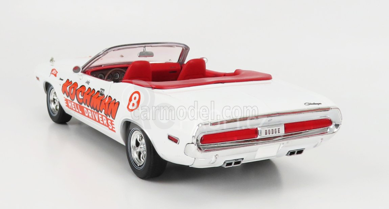Greenlight Dodge Challenger Convertibile Kochman Hell Drivers 1970 1:18, bílá