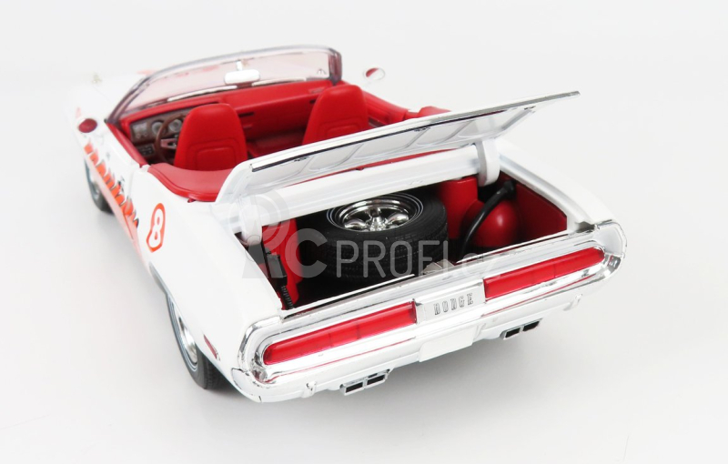 Greenlight Dodge Challenger Convertibile Kochman Hell Drivers 1970 1:18, bílá