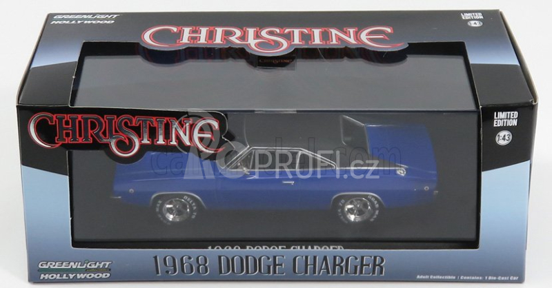 Greenlight Dodge Charger Dennis Guilder's Car 1968 - Christine 1:43, modrá