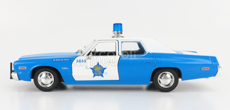 Greenlight Dodge Monaco City Of Chicago Police Department 1974 1:24 Světle Modrá Bílá