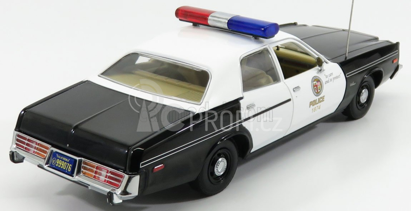 Greenlight Dodge Monaco Police 1977 - The Terminator 1 1984 1:18, černobílá