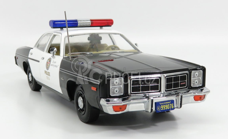 Greenlight Dodge Monaco Police 1977 - The Terminator 1 1984 1:18, černobílá