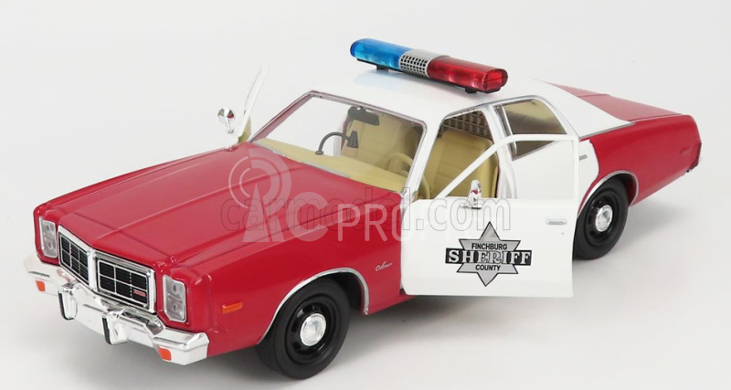 Greenlight Dodge Monaco Police Finchburg 1977 1:24 Červená Bílá