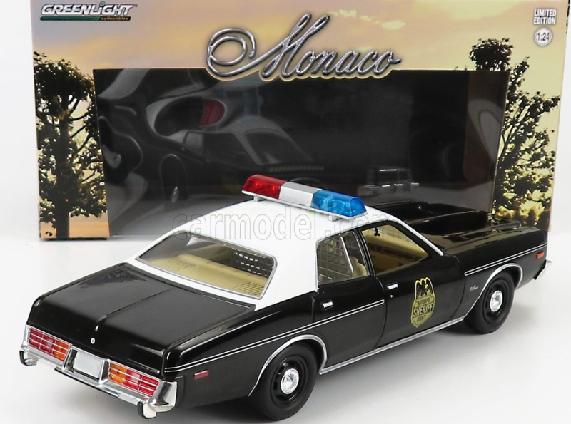 Greenlight Dodge Monaco Police Hatchapee 1977 1:24 Černá Bílá