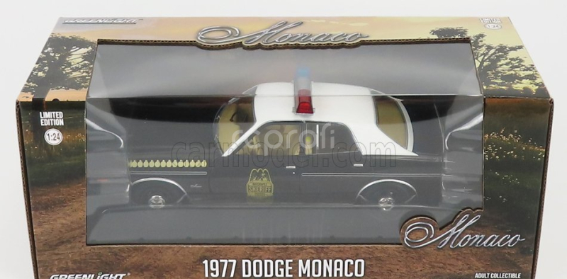 Greenlight Dodge Monaco Police Hatchapee 1977 1:24 Černá Bílá