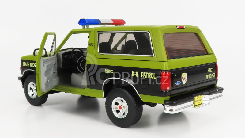 Greenlight Ford usa Bronco Maryland State Police 1996 1:18 Zelená Černá