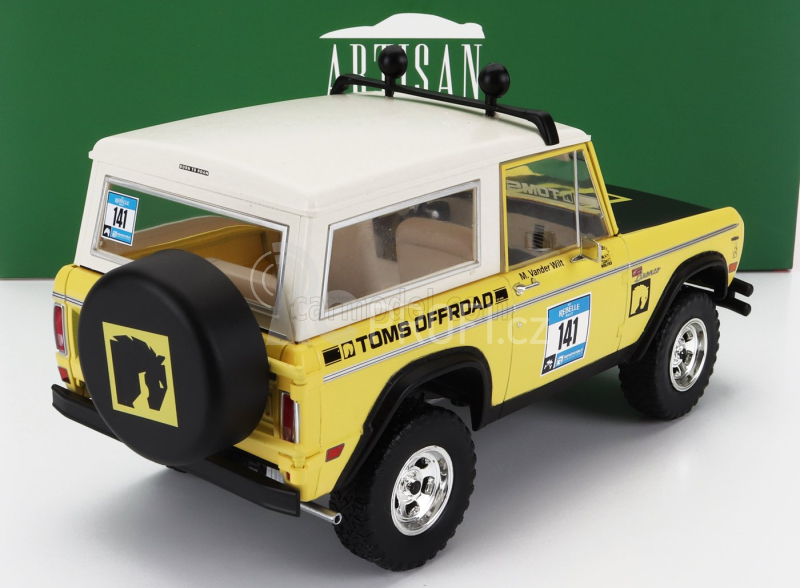 Greenlight Ford usa Bronco N 141 Rally Rebelle 1969 1:18 Žlutá Černá Bílá