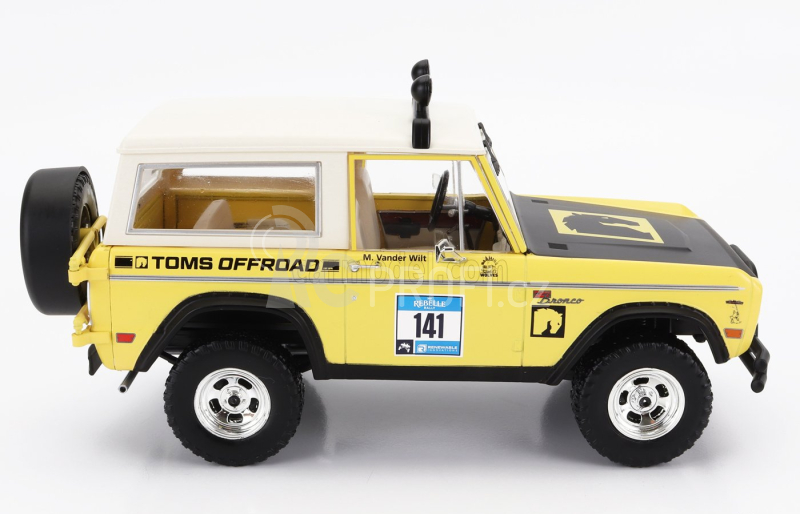 Greenlight Ford usa Bronco N 141 Rally Rebelle 1969 1:18 Žlutá Černá Bílá