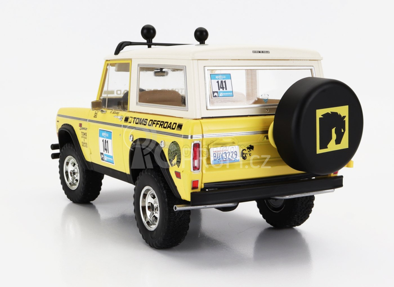 Greenlight Ford usa Bronco N 141 Rally Rebelle 1969 1:18 Žlutá Černá Bílá