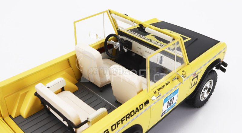 Greenlight Ford usa Bronco N 141 Rally Rebelle 1969 1:18 Žlutá Černá Bílá