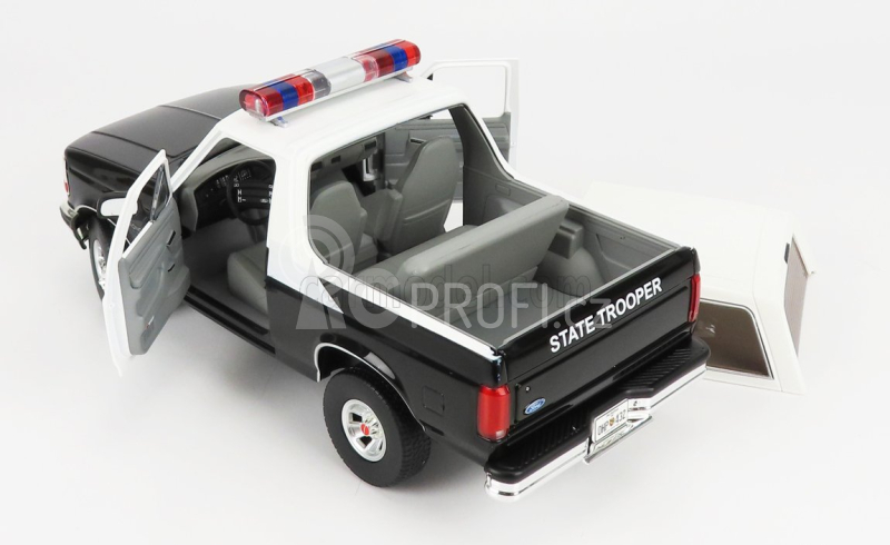Greenlight Ford usa Bronco Oklahoma Highway Patrol Police 1996 1:18 Černá Bílá