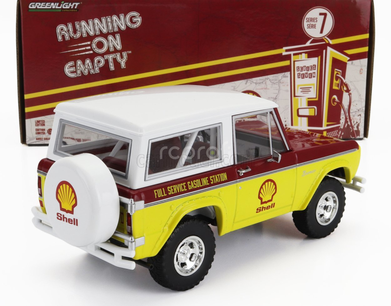 Greenlight Ford usa Bronco Shell Oil 1977 1:24 Žlutá Červená Bílá