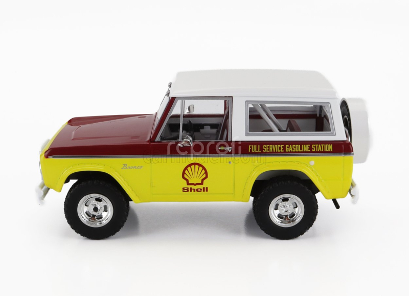 Greenlight Ford usa Bronco Shell Oil 1977 1:24 Žlutá Červená Bílá