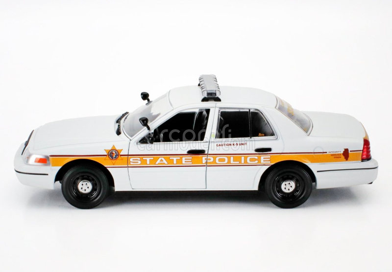 Greenlight Ford usa Crown Victoria Illinois State Police Interceptor 2009 1:24 Bílá Žlutá