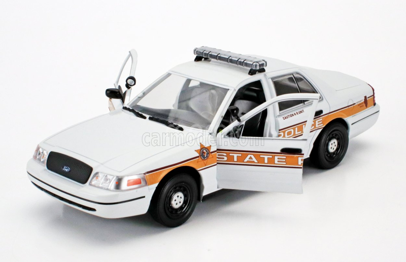 Greenlight Ford usa Crown Victoria Illinois State Police Interceptor 2009 1:24 Bílá Žlutá