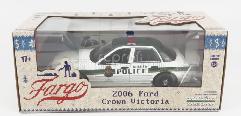 Greenlight Ford usa Crown Victoria Police Interceptor 2006 - Fargo 1:24 Bílá