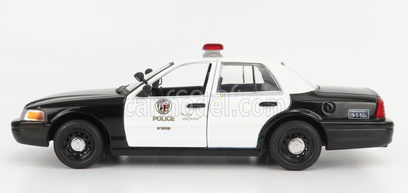Greenlight Ford usa Crown Victoria Police Interceptor Los Angeles Department 1992 - Drive 1:24 Černá Bílá