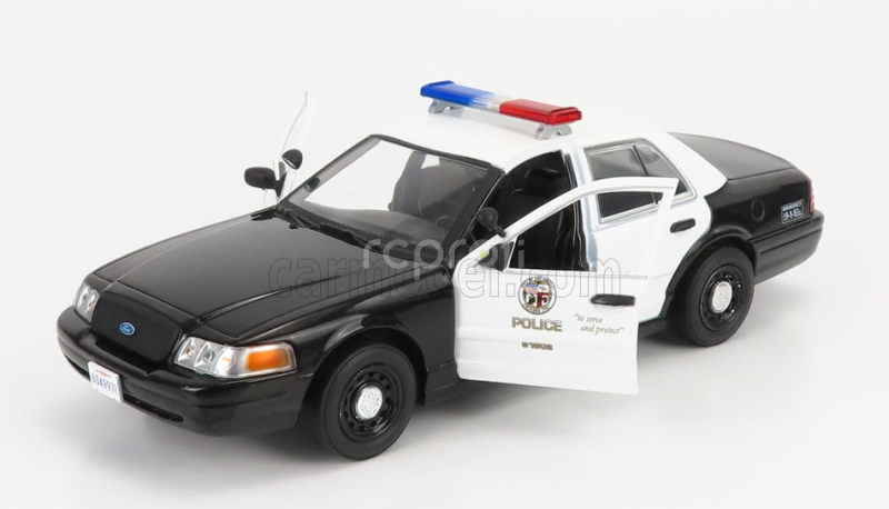 Greenlight Ford usa Crown Victoria Police Interceptor Los Angeles Department 1992 - Drive 1:24 Černá Bílá