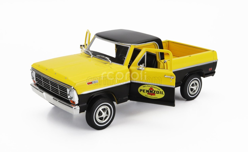 Greenlight Ford usa F-100 Pick-up Pennzoil 1969 1:24 Černá Žlutá