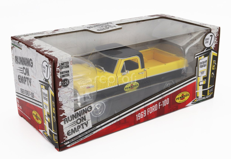 Greenlight Ford usa F-100 Pick-up Pennzoil 1969 1:24 Černá Žlutá