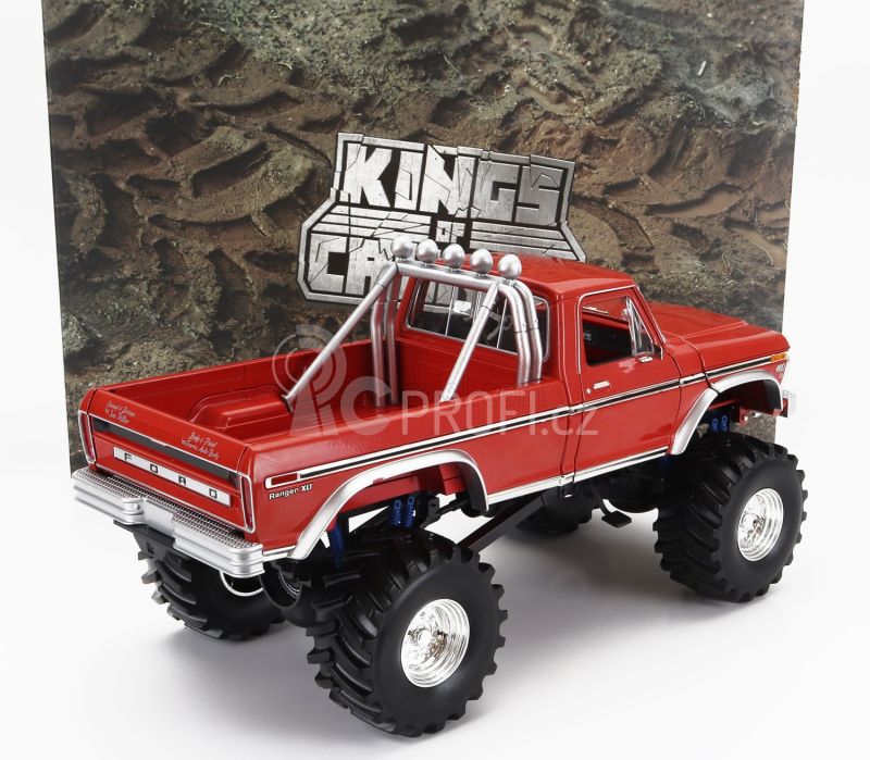 Greenlight Ford USA F-250 Monster Truck Godzilla 1974 1:18, červená