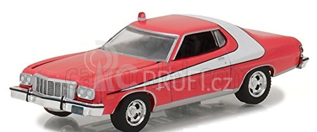 Greenlight Ford usa Gran Torino Coupe Dirty Version 1976 - Starsky & Hutch 1:64 Červená Bílá