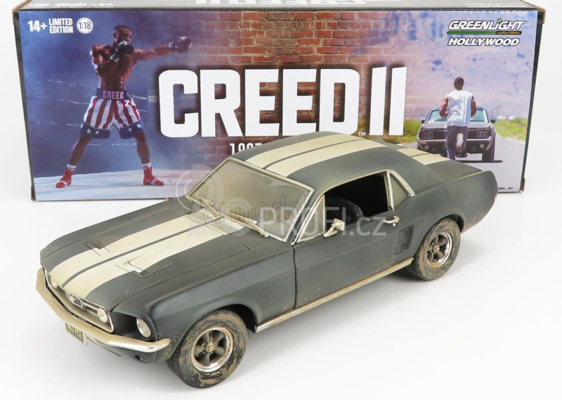 Greenlight Ford usa Mustang Coupe 1967 - Adonis Creed's II 1:18, černá