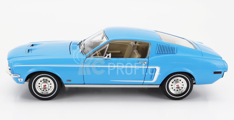Greenlight Ford USA Mustang Fastback Coupe 1968 - Ford Rainbow Of Colors 1:18, modrá