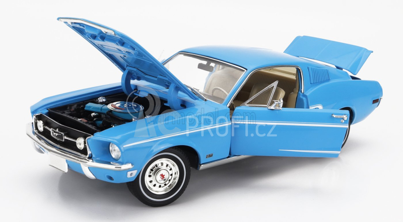 Greenlight Ford USA Mustang Fastback Coupe 1968 - Ford Rainbow Of Colors 1:18, modrá